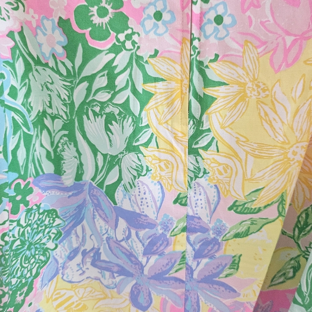 LILLY PULITZER Beckler Stretch  Shift Dress In Multi Bright Delight Patch - Picture 15 of 16